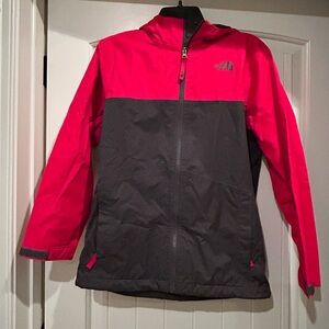 Boys size large Northface  zip up hooded Jacket